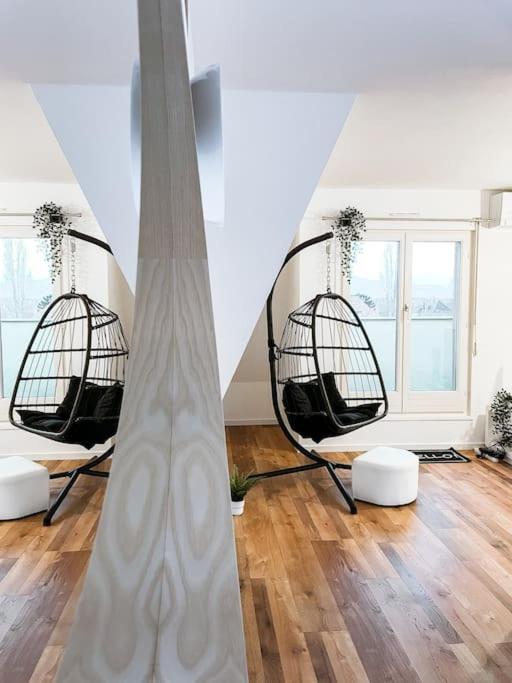Apartamento Lumineux Avec Vue Sur Les Vosges Colmar Exterior foto